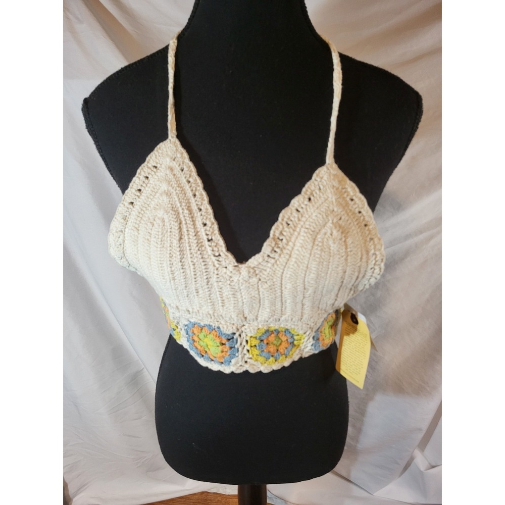 NWT Bog Collective Size M Crochet Crop Too